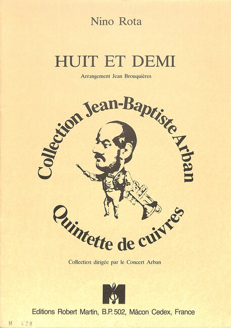 8 et demi, pour quintette de cuivres