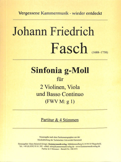 Sinfonia g-Moll FWV M:g1