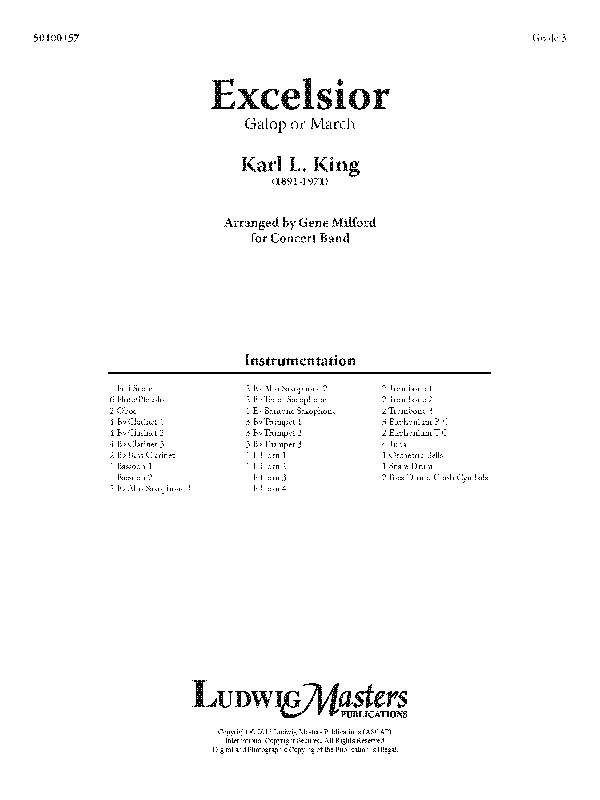 Excelsior March (c/b sc)