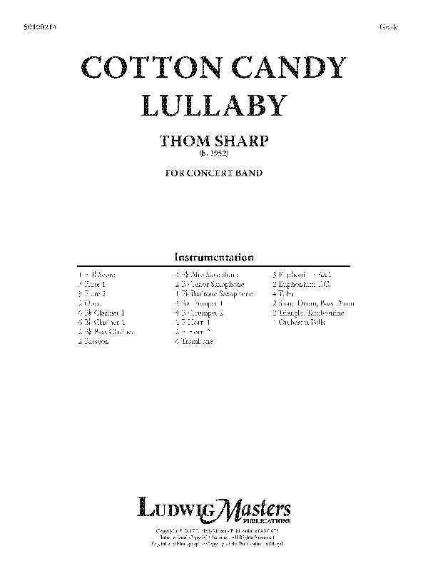 Cotton Candy Lullaby (c/b sc)