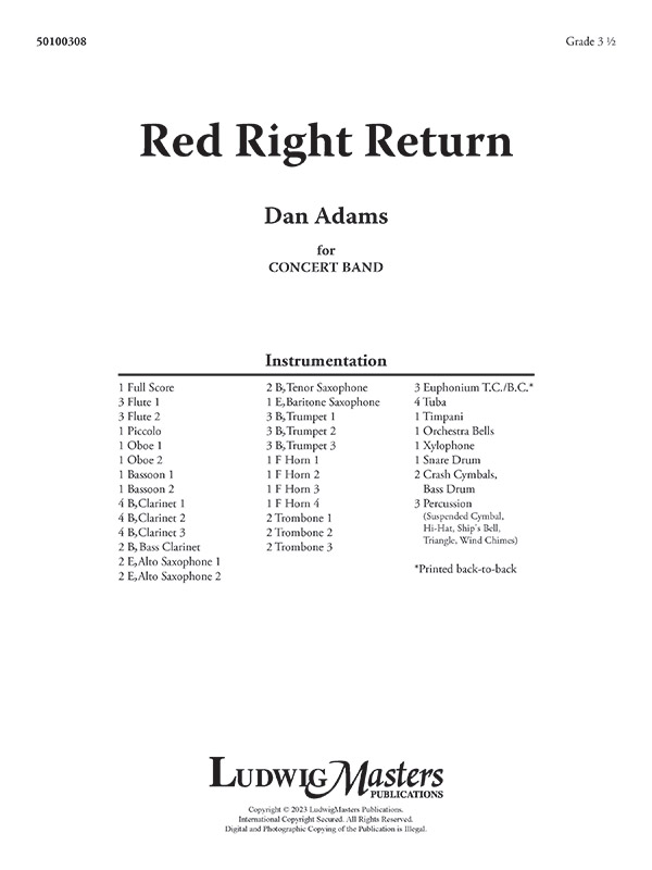 Red Right Return (c/b sc)