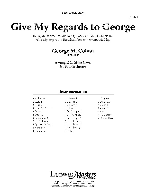 Give My Regards to George (f/o sc)