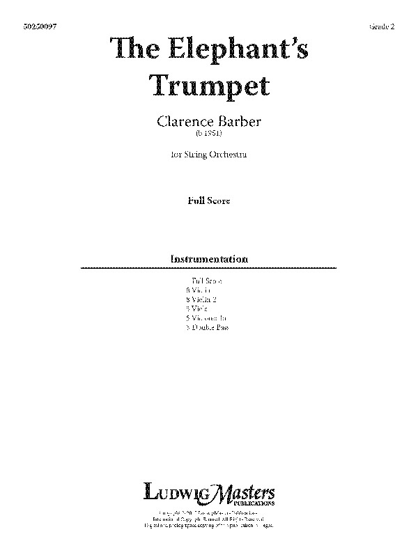 The Elephant's Trumpet (s/o sc)