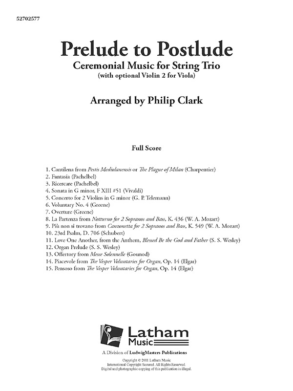 Prelude to Postlude (str trio sc)