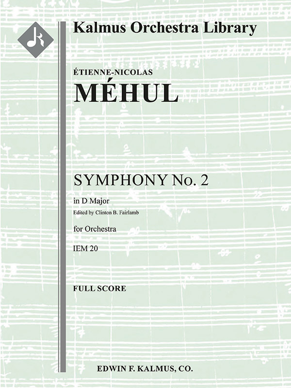 Symphony No. 2 in D, IEM 20 (f/o sc)