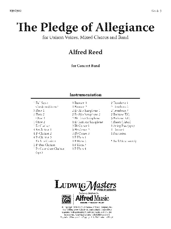 The Pledge of Allegiance (c/b sc)