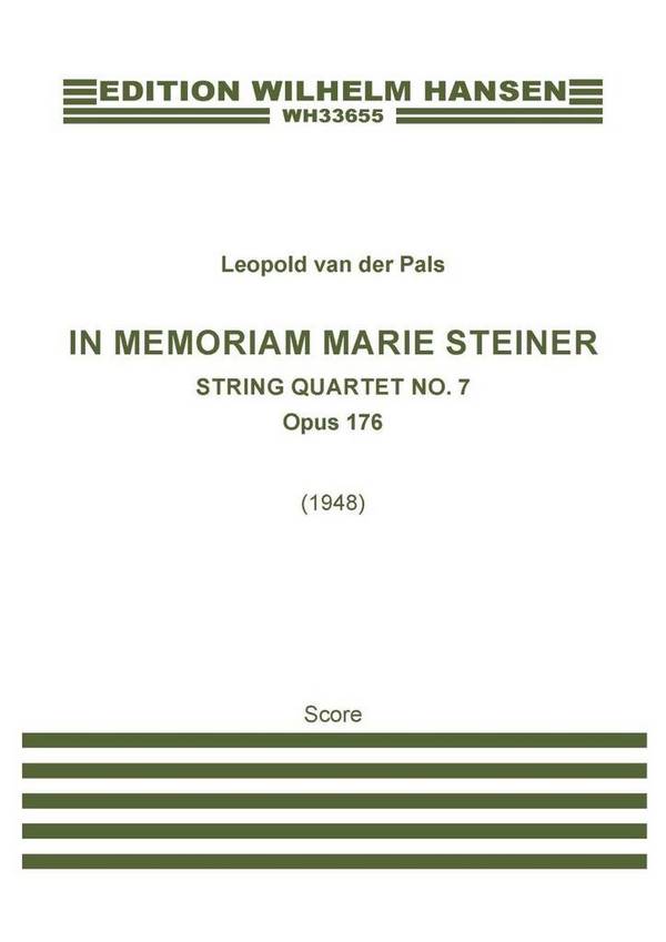 In Memoriam Marie Steiner Op. 176