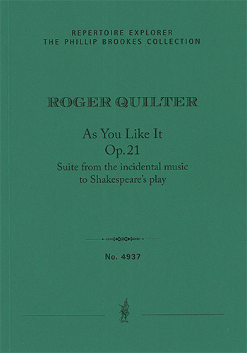 Suite from the incidental music to Shakespeare?s play ?As you like it?, Op. 21