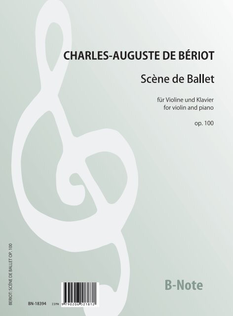 Scène de Ballet für Violine und Klavier op.100