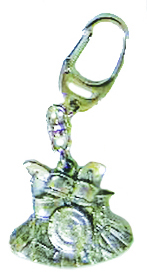 Pewter Keyring Drum Set