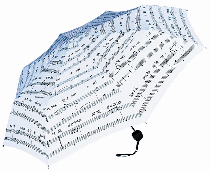 Taschenschirm 'Singin' in the Rain' White/Black