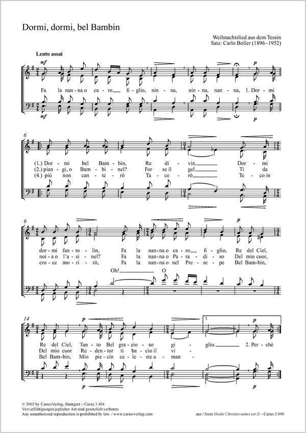 Dormi, dormi, bel Bambin