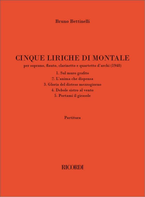 Cinque liriche di Montale