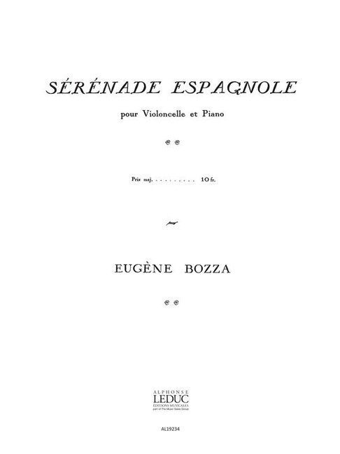 Sérénade Espagnole pour violoncelle