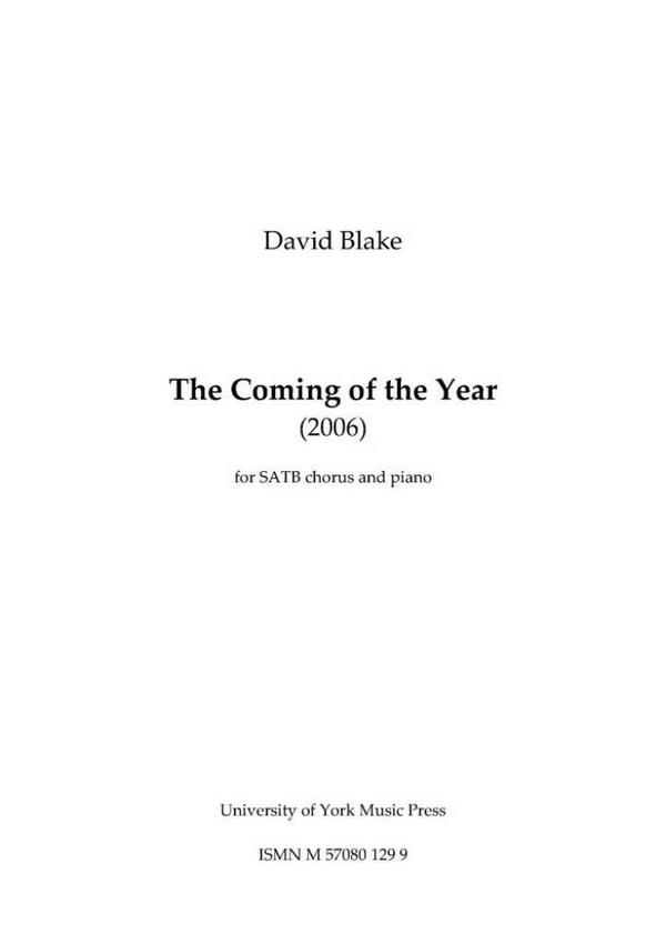 The Coming of the Year