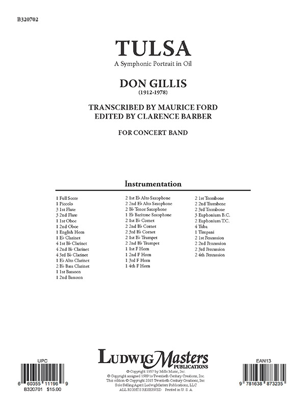 Tulsa: A Symphonic Portrait in Oil C/B S