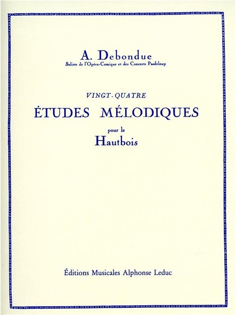 24 études mélodiques pour hautbois