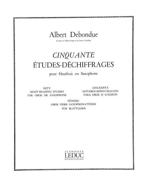 50 études-déchiffrages pour hautbois
