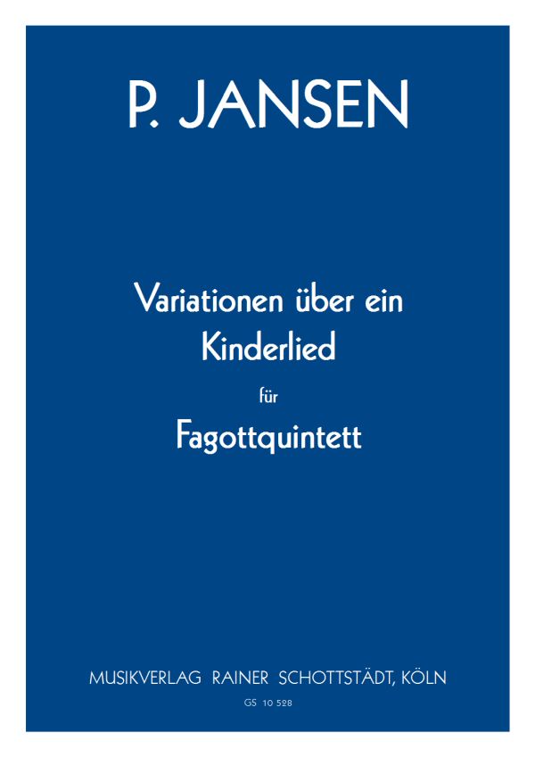Variationen über ein Kinderlied, hrsg. R.Schottstädt