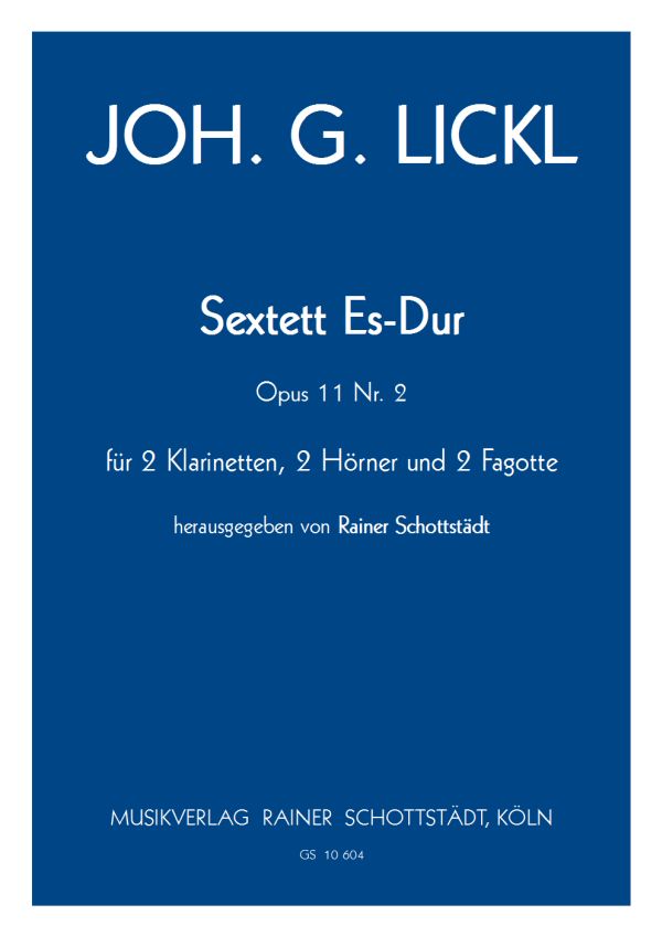 Sextett Es-dur op.11/2, hrsg. R.Schottstädt