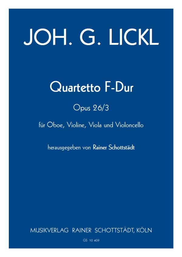 Quartetto F-dur op.26/3, hrsg. R.Schottstädt