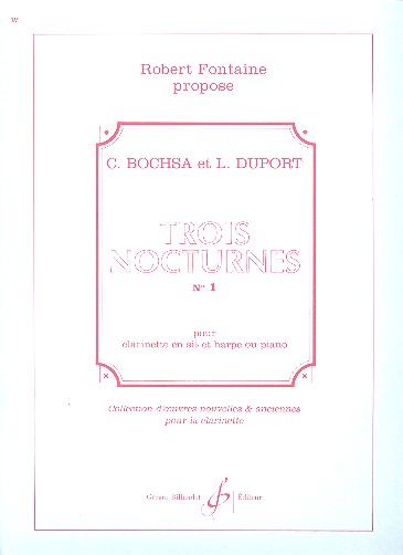 3 Nocturnes Nr.1 für Klarinette