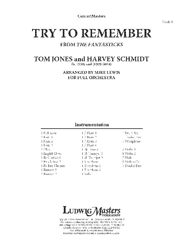 Try to Remember (f/o sc)