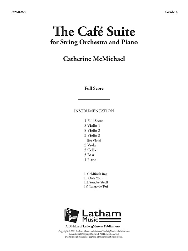 The Cafe Suite (s/o & pno sc)