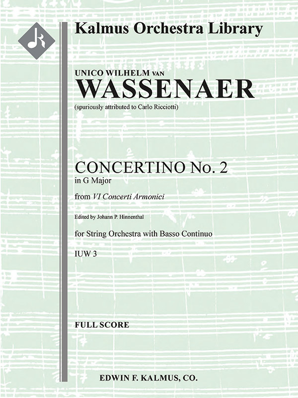 Concertino No 2 in G  (str 8tet sc)