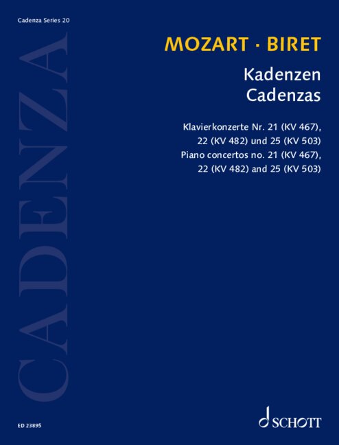 Kadenzen zu Klavierkonzerten Nr.21, 22 und 25