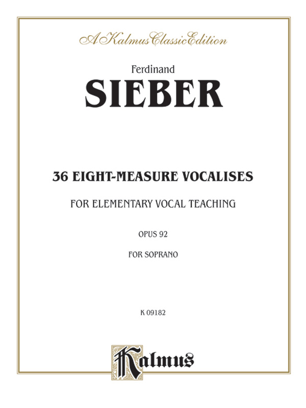 36 Eight-Measure Vocalises op.92