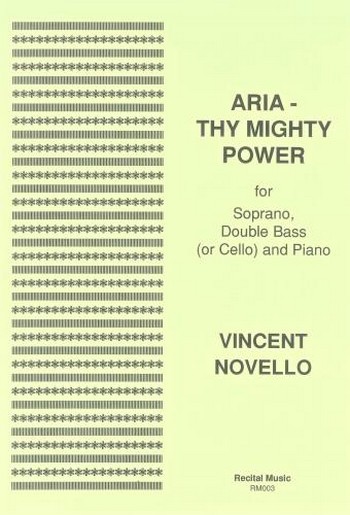 Thy mighty Power aria for soprano,