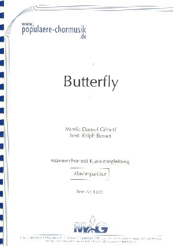 Butterfly für Männerchor und Klavier