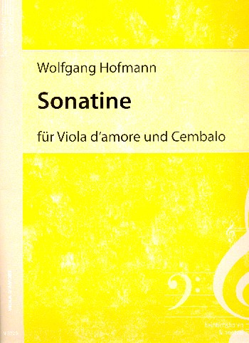 Sonatine für Viola d'amore und Cembalo