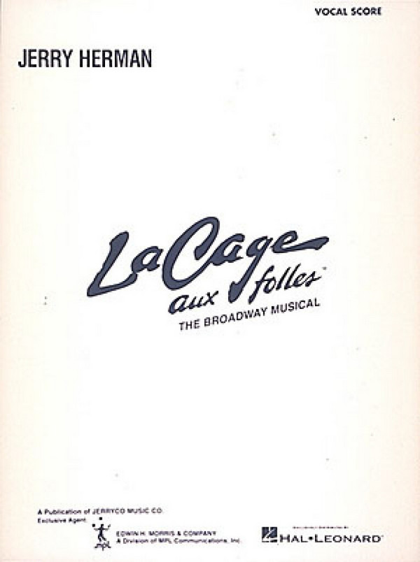 La cage aux folles (musical) vocal score