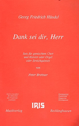 Dank sei dir Herr für gem Chor und Klavier