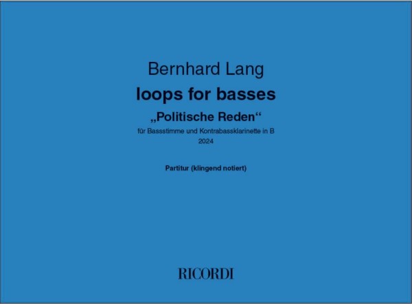 Loops for basses ""Politische Reden""