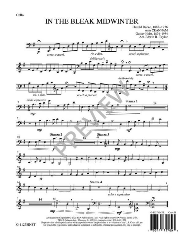 In the Bleak Midwinter