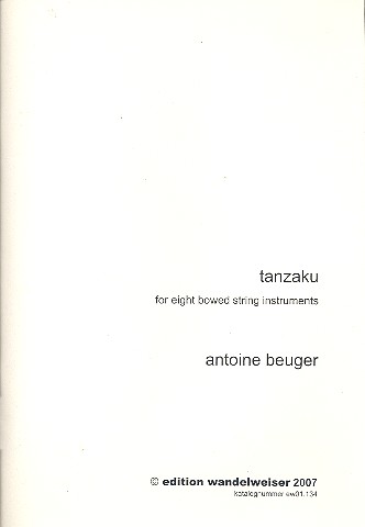 Tanzaku for 8 bowed string instruments
