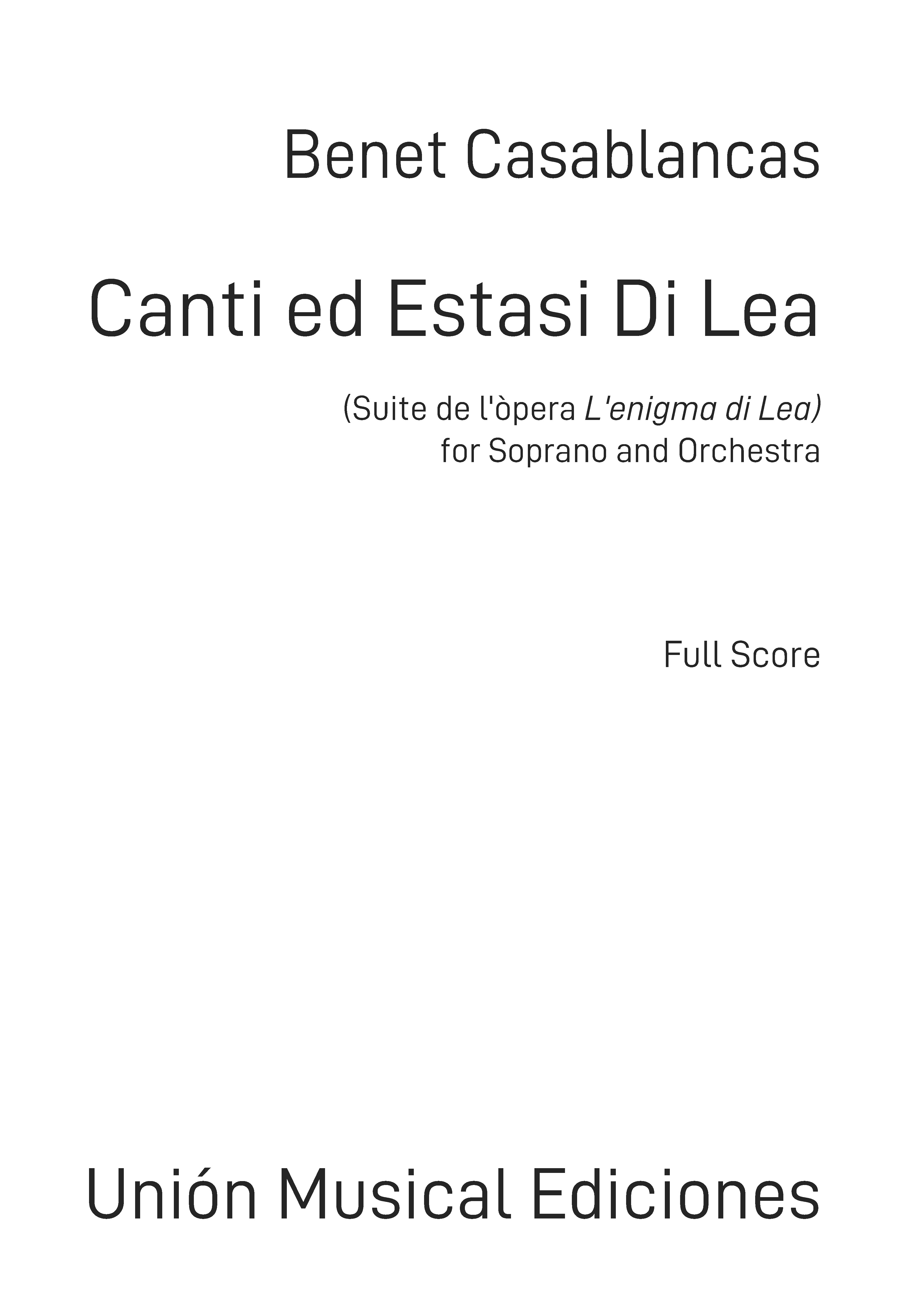 Canti ed estasi di Lea