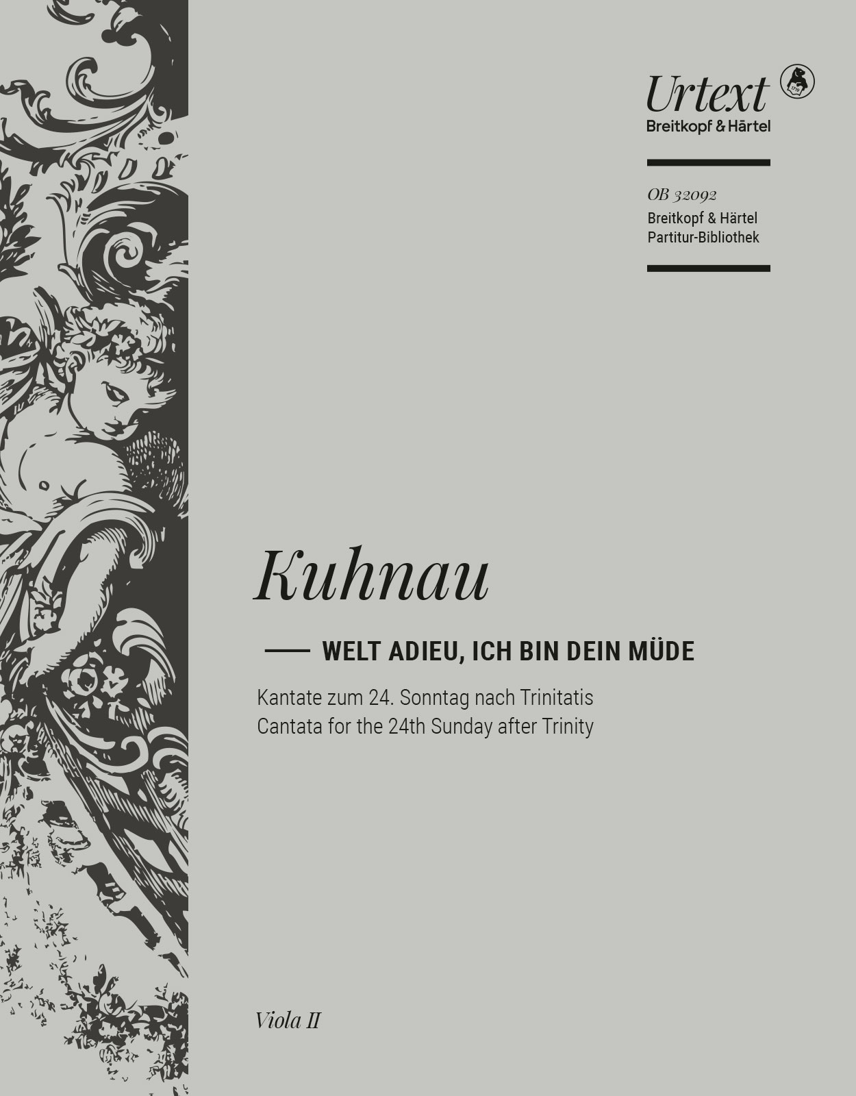 Welt adieu, ich bin dein müde