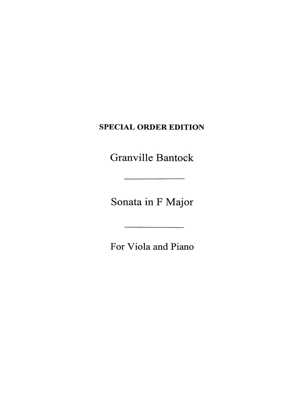 Sonata in F major