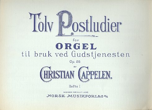 12 postludier op.28 vol.1 (nos.1-6)