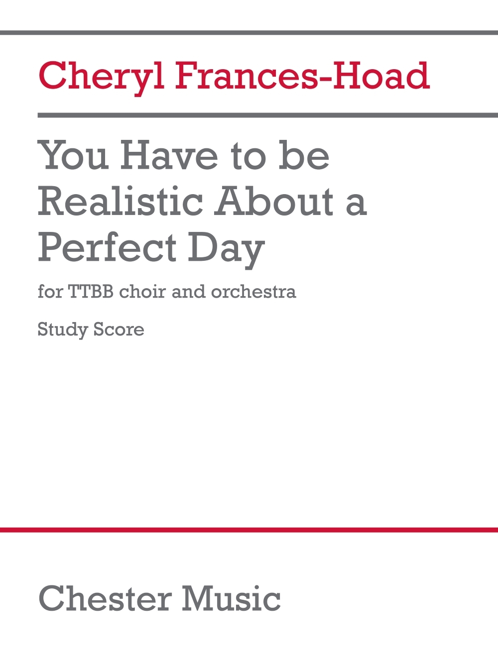 You Have to be Realistic About a Perfect Day