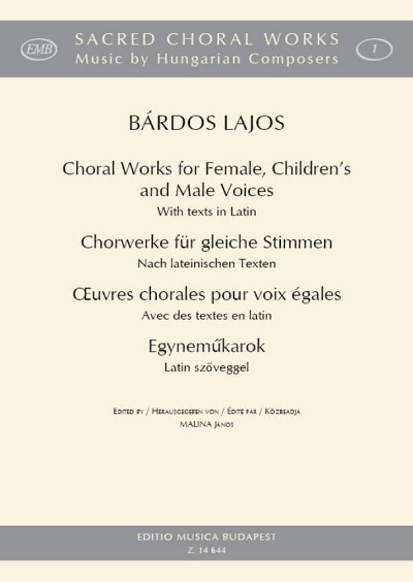 Chorwerke für gleiche Stimmen nach lateinischen