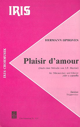 Plaisir d'amour für Männerchor und Klavier