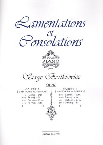 Lamentations et Consolations op.17 vol.2 (nos.5-8) 
