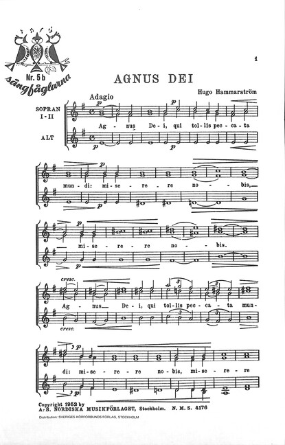 Agnus Dei für Frauenchor a cappella