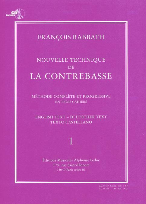 Nouvelle technique de la contrebasse vol.1 (+CD)