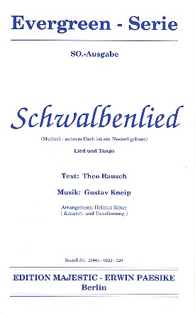 Schwalbenlied: für Salonorchester